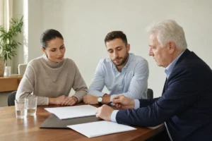 עורך דין הסכם ממון, פגישת ייעוץ של זוג עם עורך הדין